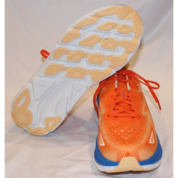 NIB Hoka One One Men's Clifton 9 Running Athletic Sneakers VOIM Orange Sz 12 NIB - Picture 5 of 5